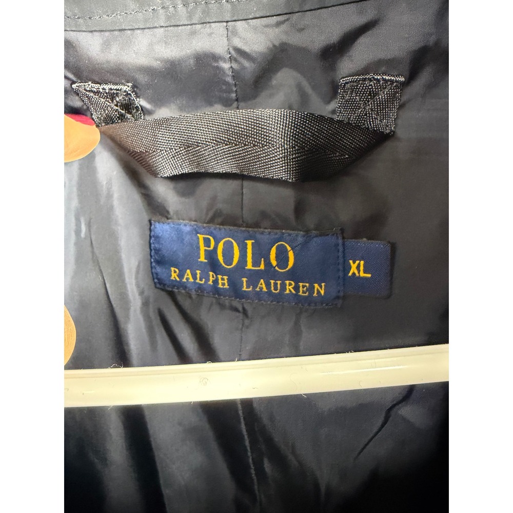 Polo Ralph Lauren Field Jacket Mens XL Navy Blue Camo Hood Utility Coat - Picture 4 of 9
